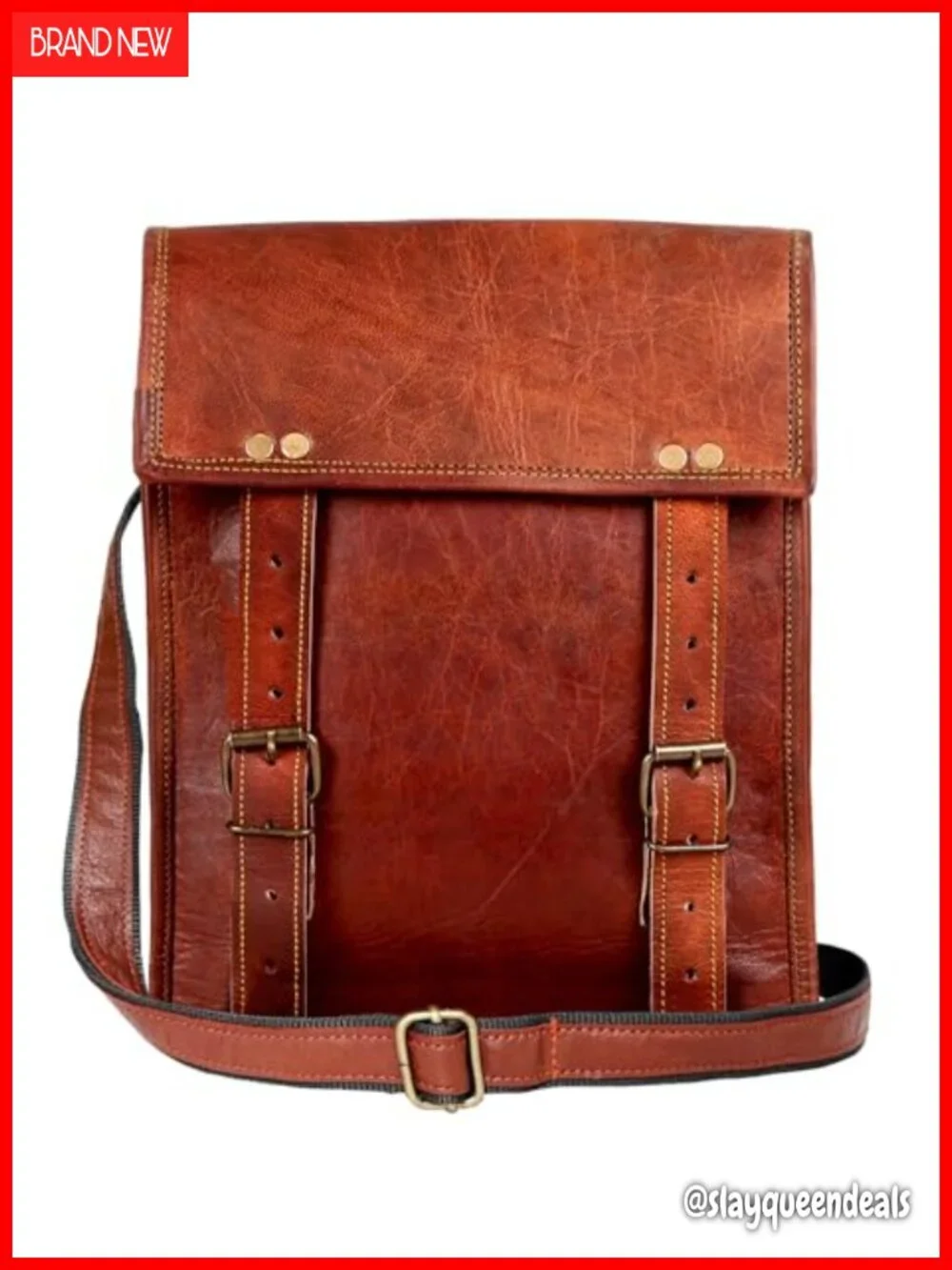 Genuine Leather Messenger Bag for 10.5
